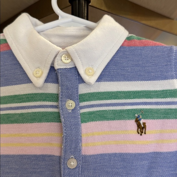 Ralph Lauren Striped Knit Oxford Shortall - Picture 3 of 4